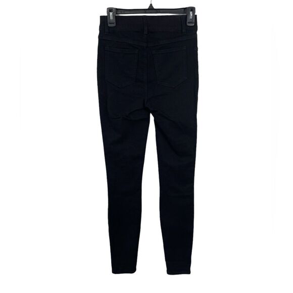 NWT SPANX 20278T Black Ankle Skinny Jeans Size XS Tall - Picture 4 of 9